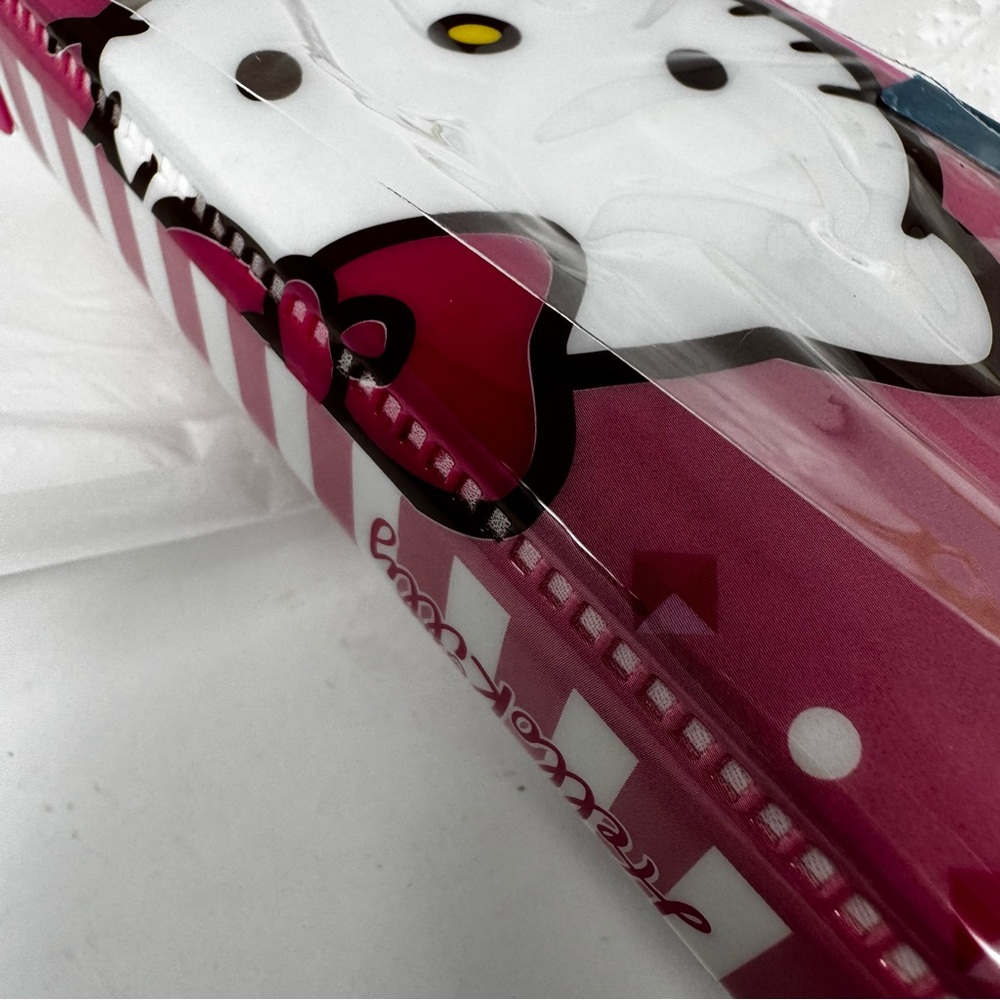 NEW 2013 Sanrio Double Sided Magnetic Hello Kitty Pencil Case Purple Vinyl NEW - Picture 5 of 7